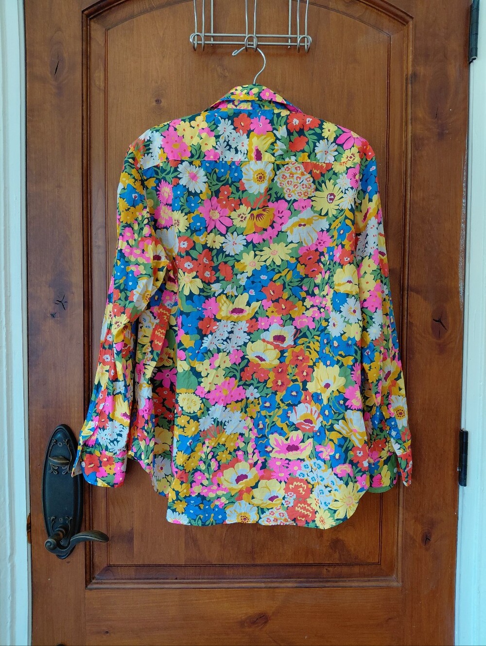 Frank & Eileen Floral multicolored button up shirt size M - Picture 6 of 9